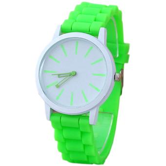 Sanwood Women's Silicone Rubber Sports Quartz Wrist Watch Green (Intl)  