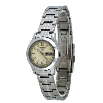 Seiko Ladies 5 Series Cream Dial All Stainless Steel Watch SYMD97 (Intl)  