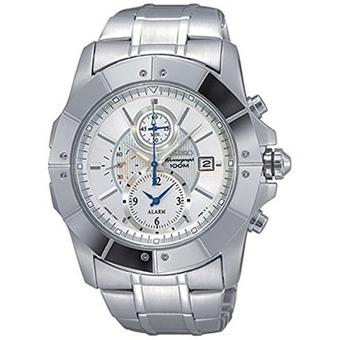 Seiko Neo Sport Chronograph Silver Dial Stainless Steel Men's Watch Snac97P1 (Intl)  