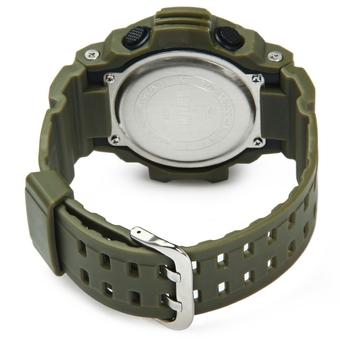 Skmei 1019 Military LED Watch Water Resistant Army Green (Intl)  