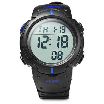 Skmei 1068 Military Army LED Watch Water Resistant Stopwatch Alarm Day Date Function (Intl)  