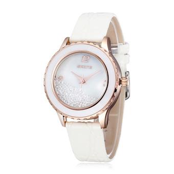 Skone Fashion Women Luxury Brand Ladies Dress Watches Luminous Quartz Watch Bracelet wristwatches white (Intl)  