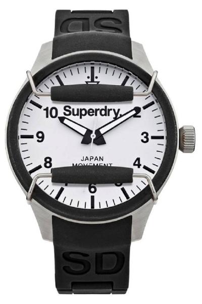 Superdry SYG124W Jam Tangan Pria - Hitam/Silver