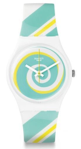 Swatch GW166 jam tangan remaja karet 34mm-biru