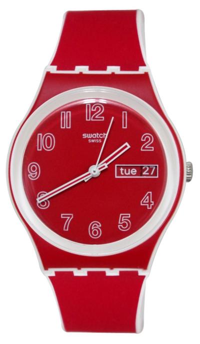 Swatch GW705 jam tangan remaja karet 34mm-merah
