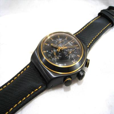 Swatch - Jam Tangan Pria - Hitam - Rubber Hitam - YVB400