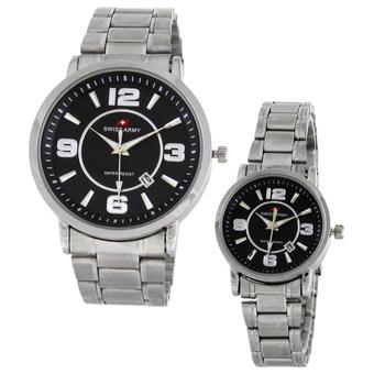 Swiss Army Couple Watch - Silver - Stainless - Swiss Army SA TA0029L SS BL  