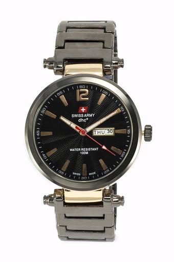 Swiss Army Ladies - Jam tangan wanita - Hitam - Stainless - SA dhc+ 1004L BL GLD  