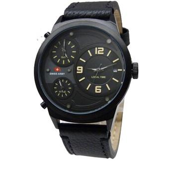 Swiss Army Triple Time 1153 GC (BLY) For Men - Hitam  