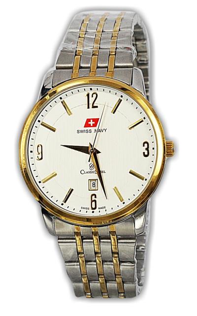 Swiss Navy 6942 Jam Tangan Pria Kombi-Silver