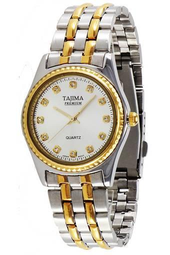 Tajima Analog Watch 0428 GTT-A02 - Jam Tangan Pria - Gold - Stainless Steel