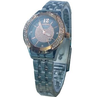 Tajima TJ7022 Tanggal Jam tangan wanita Stainless Steel - Silver-Gold  