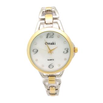 The Roman Womens Gold Stainless Steel Band Watch B04 (Intl)  