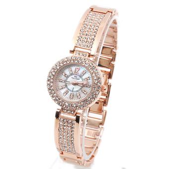 The Roman Womens Rose Gold Stainless Steel Band Watch A053 (Intl)  