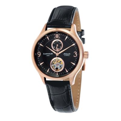 Thomas Earnshaw FLINDERS 42MM Leather Watch - ES-8023-04 - Black