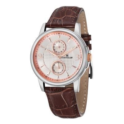 Thomas Earnshaw Flinders Men's Brown Leather Strap Watch ES-8026-04 - Brown
