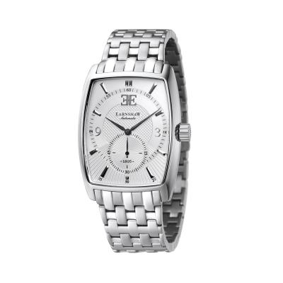 Thomas Earnshaw Robinson (Subdial Second) Men Silver Leather Watch ES-8009-22 - Silver