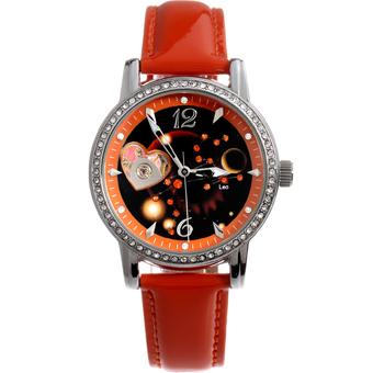 Time100 Constellation-Leo Genuine Leather Strap Automatic Mechanical Ladies Watch W80050L.05A - Intl  