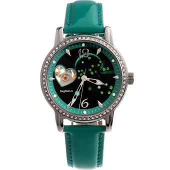 Time100 Constellation-Sagittarius Genuine Leather Strap Mechanical Ladies Watch W80050L.09A - Intl  