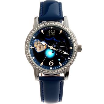 Time100 Constellation-Taurus Genuine Leather Strap Automatic Mechanical Ladies Watch W80050L.02A - Intl  