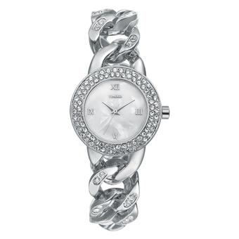 Time100 Fashion Skeleton Diamonds Jewelry Bracelet Ladies Quartz Watch W50325L.02A (Intl)  