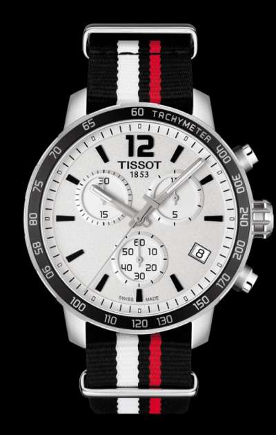 Tissot T-Sport Quickster Nato Chronograph T095.417.17.037.01 - Jam Tangan Pria - Silver