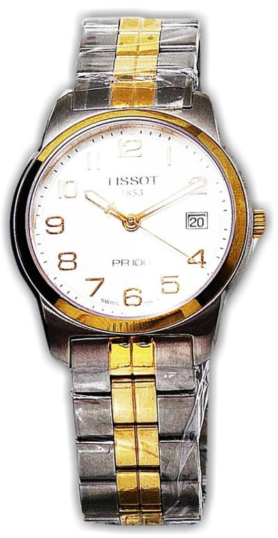 Tissot T049410A jam tangan pria stainles 35mm-silver