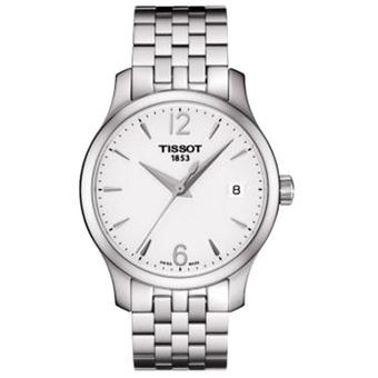 Tissot Tradition Silver Dial Stainless Steel Ladies Watch T0632101103700 (Intl)  