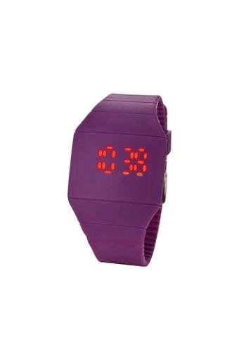 Ultra Thin LED Touch Digital Display Unisex Sport Watch Purple  