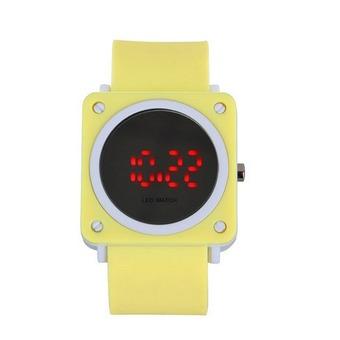 Unisex Featured LED Fashion Electronic Wristwatches(Yellow) (Intl)  