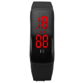 Unisex Silicone Band Digital LED Bracelet Wrist Watch Sport Running Watches (Intl)  