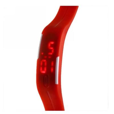 Universal LED Jam Tangan Gelang Sport No Logo - Merah