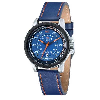Velocitech Kyalami Men's Blue Leather Strap Watch VL-7001-04 - Blue