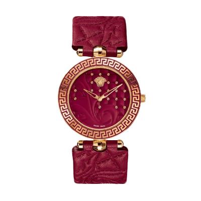 Versace Vanitas VK705 0013 Ion Plated Leather Strap Women's Watch - Rose Gold