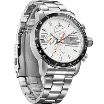 WEIDE 3313 Fashion stainless steel waterproof watch?White? (Intl)  