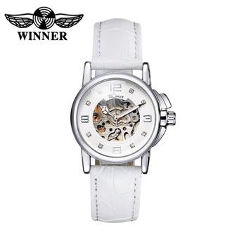 WINNER Fashion OL Style Watch High Quality Hollowed-out Self-winding Automatic Mechanical Women Wristwatch (Intl)  