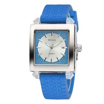 Weiqin Date Luminous Silicone Strap Men's Sports Watches Brand Shock Resistant Quartz Watch Time Hours Boys relogios masculinos(Blue) (Intl)  