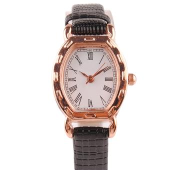 Women Fashion Square Dial Roman Numerals Indicating Dial Wrist Watch  
