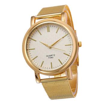 Women's Stylish Quartz Watch (Gold)  