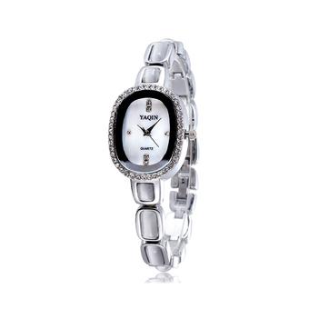 Yaqin Women's Grey Stainless Steel Band Watch  