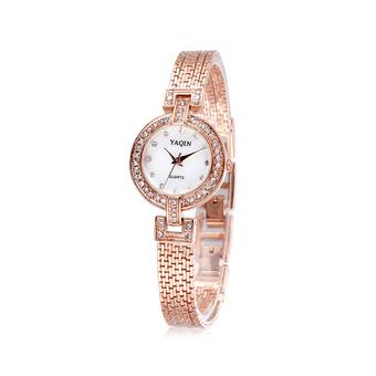 Yaqin Women's Rose Gold Stainless Steel Band Watch  