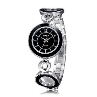 Yaqin fashion luxury black color Bracelet Dress Women Quartz Christmas gift watch (Intl)  