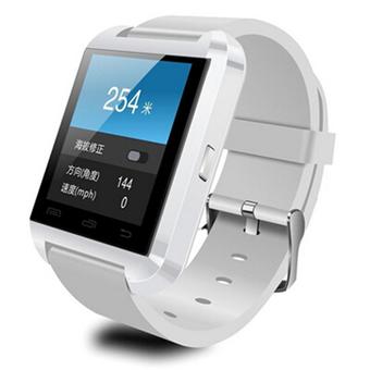 Yason Waterproof Bluetooth Wrist Smart Watch Phone Mate Handsfree Call For Smartphone Outdoor Sports Pedometer Stopwatch (White) (Intl)  