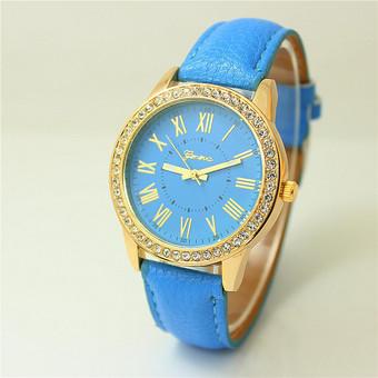 Yika Geneva Women's Fashion Watch Stainless Steel Band Analog Quartz Wrist Watch (Silver) (Intl)  