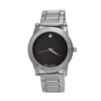 Yika Stainless Steel Women Men Fashion Dress Watches Steel Quartz Wrist Watch (Black) (Intl)  