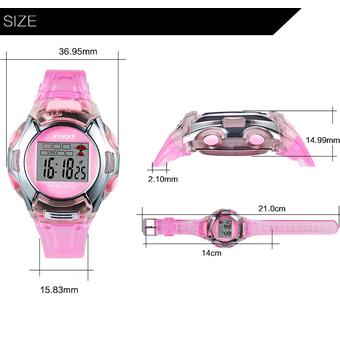 Yika Unisex Baby Boy Girl Sports Watch LED Digital PU Band Sport Quartz Wrist watches (Green) (Intl)  