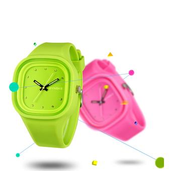 Yika Waterproof women Men‘s LED Digital Sports Watches Silicone Sport Quartz Wrist watches (Orange) (Intl)  