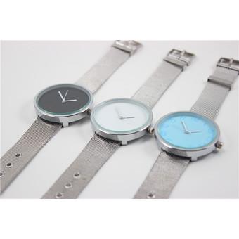 Yika Women's Watch Stainless Steel Analog Quartz Wrist Watches (Light Blue) (Intl)  