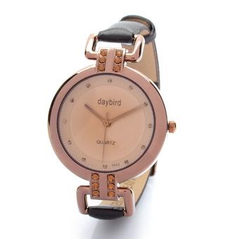 ZUNCLE Fashion PU Leather Band Quartz Wrist Watch - Coffee (1 x LR626)  