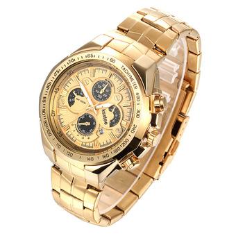 ZUNCLE Men Bussiness Fashion Casual Wristwatch Quartz Watch(Gold)  